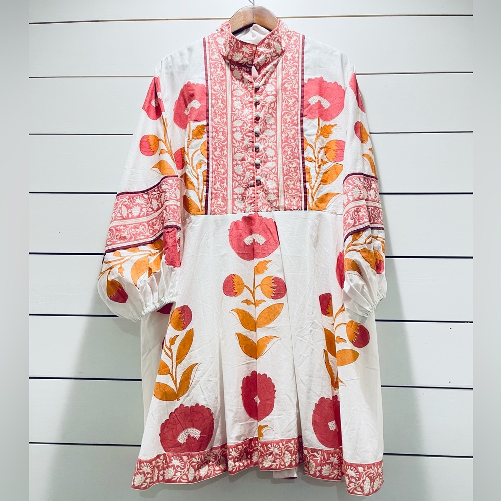 Sue Sartor Anthropologie Floral Tunic Dress